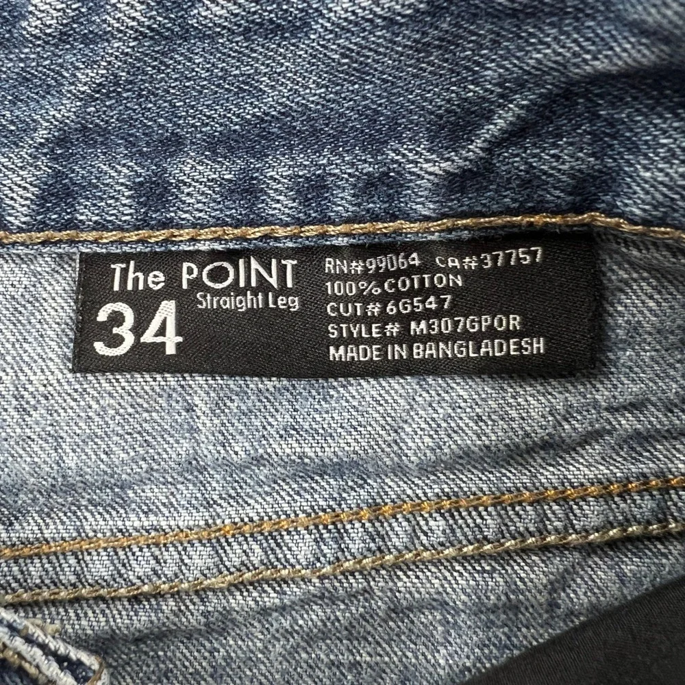 Billabong‎ The Point Straight Leg Jeans Mens 34 Medium Wash Blue Denim M307GPOR